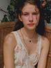 Vintage Hollywood Petit Pearl Rose Necklace_Vh2435Ne009M