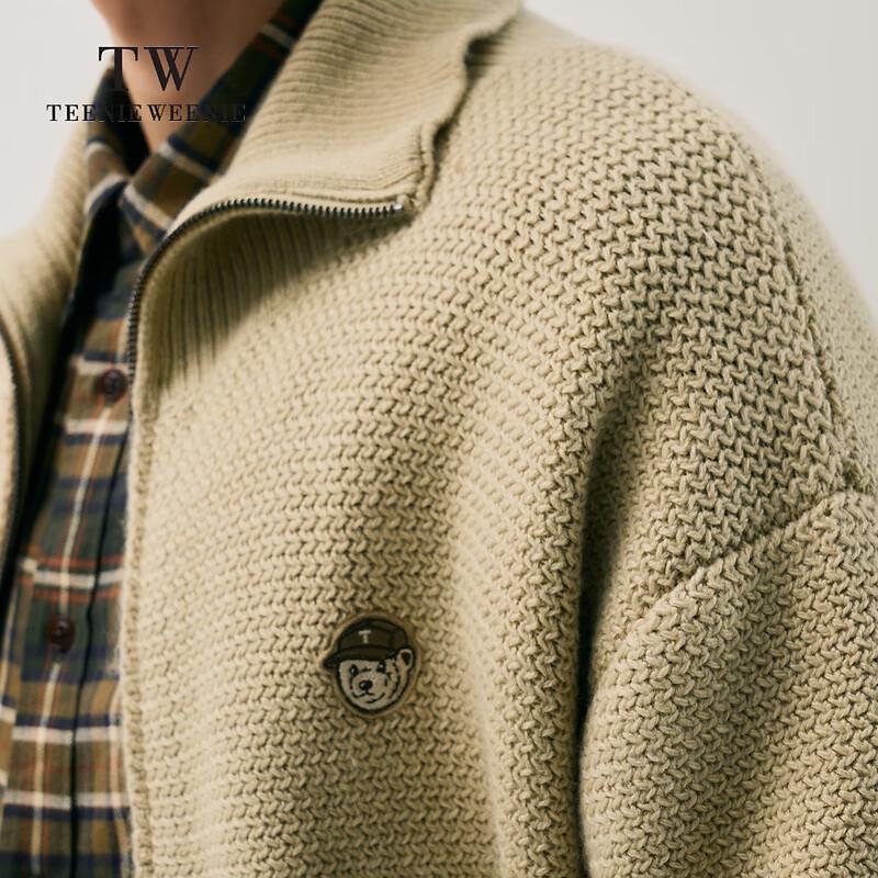 Teenie Weenie Men's Cartoon Bear Knit Cardigan