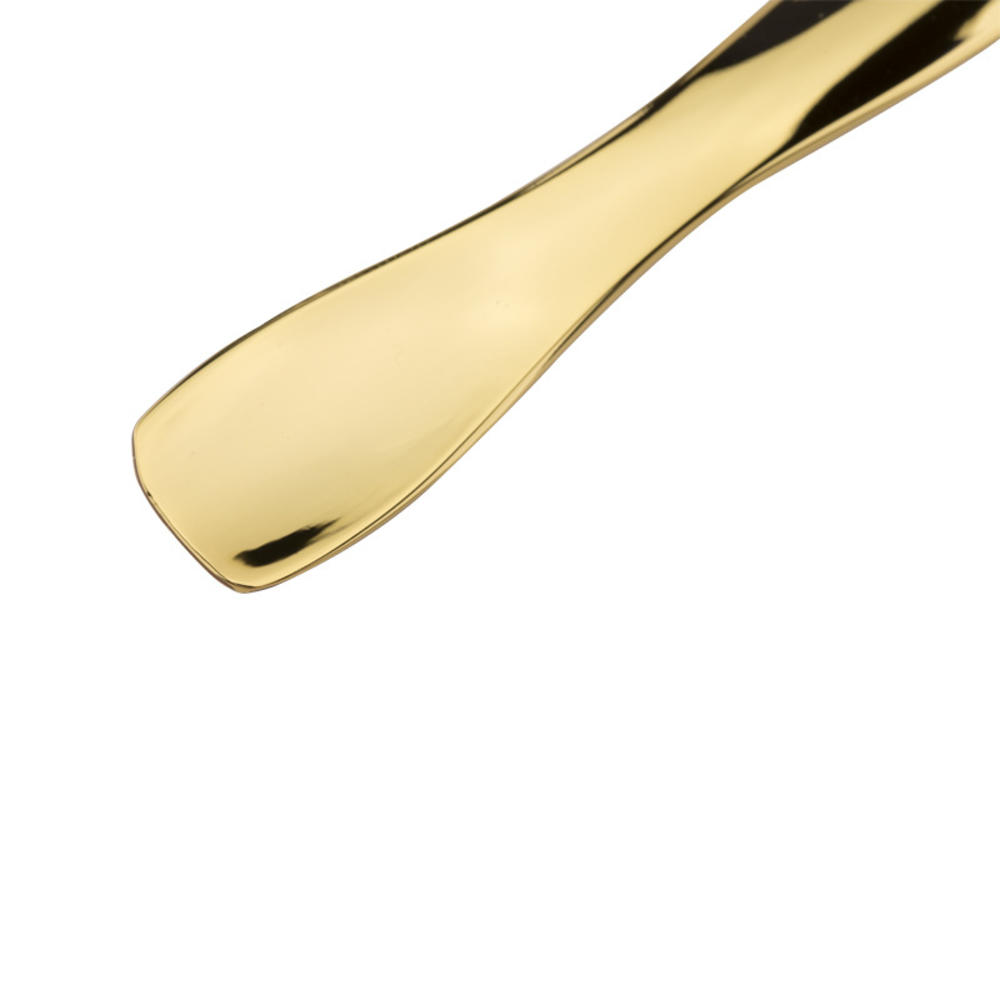 Body Makeup Tools Face Silver Makeup Mask Cream Spoon Curved Scoop Cosmetic Spatula Cosmetic Spoons