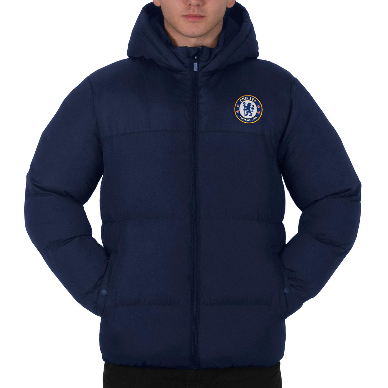 Chelsea FC Mens Crest Quilted Jacket L Vloot