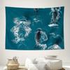 Ocean Whale Tapestry Wall Hanging Nature Sea Life Decor Room Aesthetic Beach Vibe Dorm Wall Art Gift Coastal Home Decor