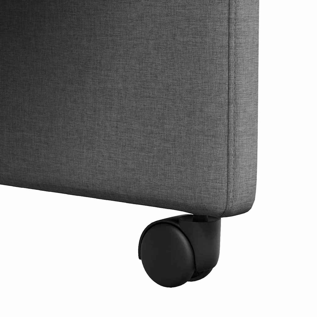 Dining Chairs with Casters 2 pcs Dark Gray 57 x 67 x 95 cm