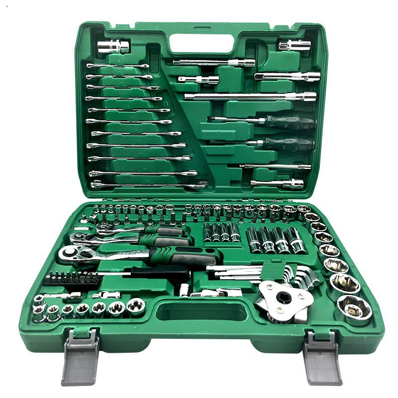 46-piece Cross-border Socket and Screwdriver Set with Small Ratchet Wrench for Household and Auto Repair
