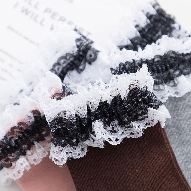 Stylish Lace Ruffle Socks Korean Fashion Comfortable Cotton Material Perfect for Everyday Wear