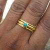 Cao Shi Opal Multi-Circle Retro Ethnic Ring