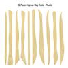 10-Piece Handmade Clay Carving Knife & Woodcut Tools Set for DIY Pottery, Portable & Practical