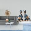Nordic Abstract Metal Sculpture And Modern Resin Elephant Figurine Creative Ornament Art Craft for
