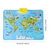 Electronic World Map Animal Wall Chart Talking Music Poster Kids Montessori Toys for Toddlers Interactive Educational Toy Gift