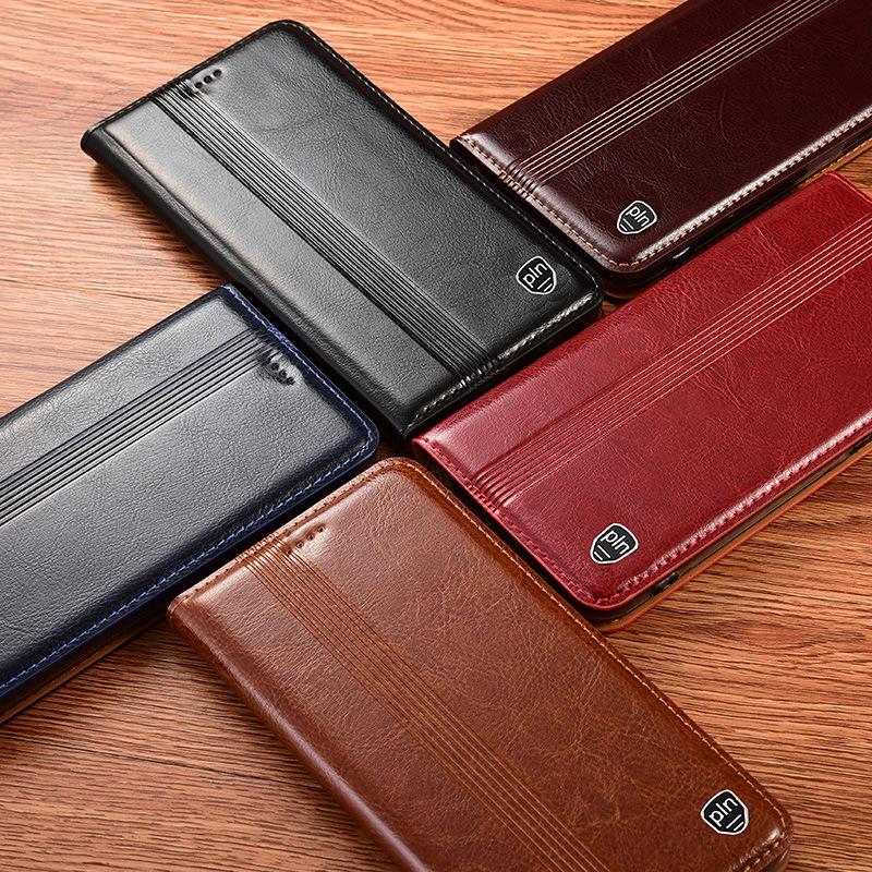 Huawei Mate60 Pro Genuine Leather Flip Cover for Anti-Fall Protection.