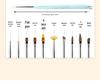 Laser Blue Hexagonal 10-Piece Nail Art Brush Set for Outlining, Lines, and Floral Designs
