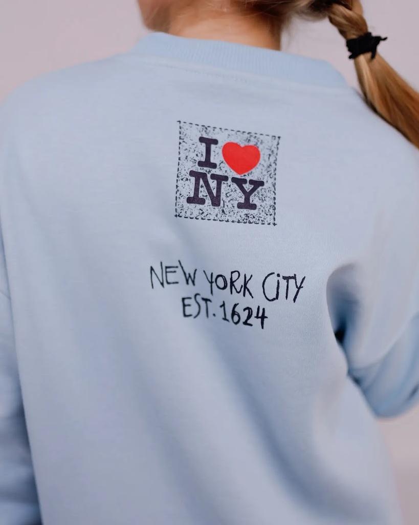 Mädchen Oversize Warmes Sweatshirt – Bedruckter Text, Winter, 6416-025-33 HC