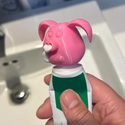 Nose Toothpaste Cap Funny Animal Toothpaste Dispenser 3D Printed Nose Shape Toothpaste Topper Gag Gift for Friends Family
