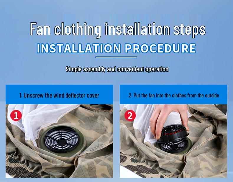 Summer Cooling Suit: Four-Fan Reflective Sun Protection Workwear
