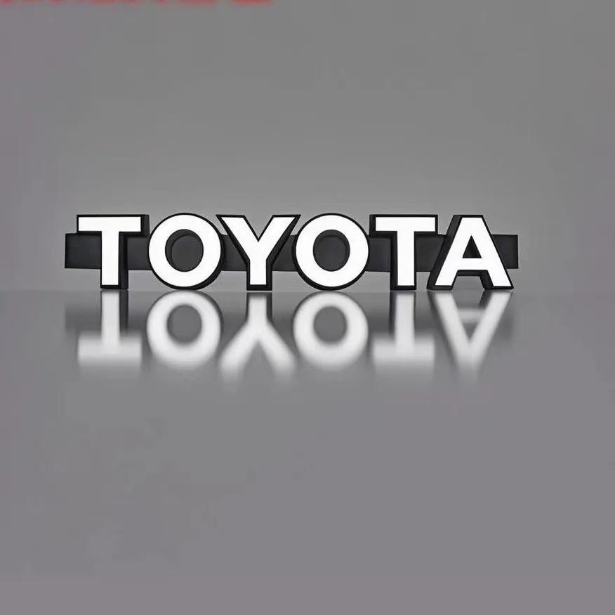 

38x6.5x1.5см Ретро Стиль Toyota Літерний Емблема Решітки | Світловідбивна Передня Наліпка на Автомобіль Highlander, RAV4, Venza, Corol 38x6.5x1.5cm білий