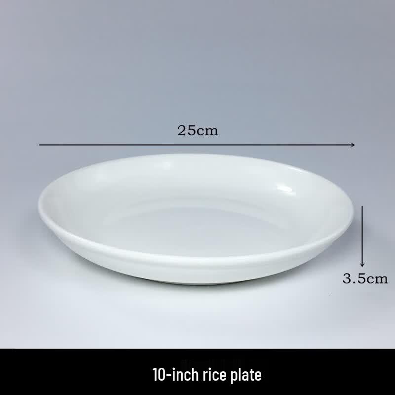 OEING Pure White Ceramic Deep Plate