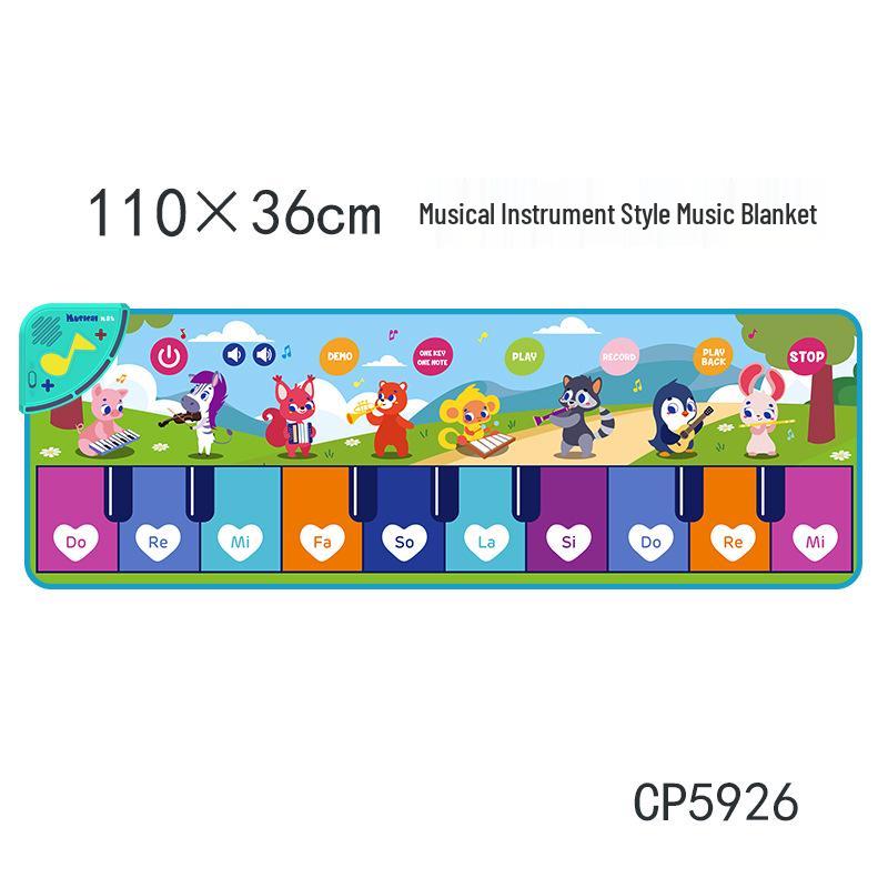Interactive Children's Piano Mat: Educational Music Carpet for Parent-Child Play