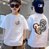 Coolbo Boys' Short Sleeved Children's T-shirt Fashionable and Versatile Round Neck Short Sleeved Shirt