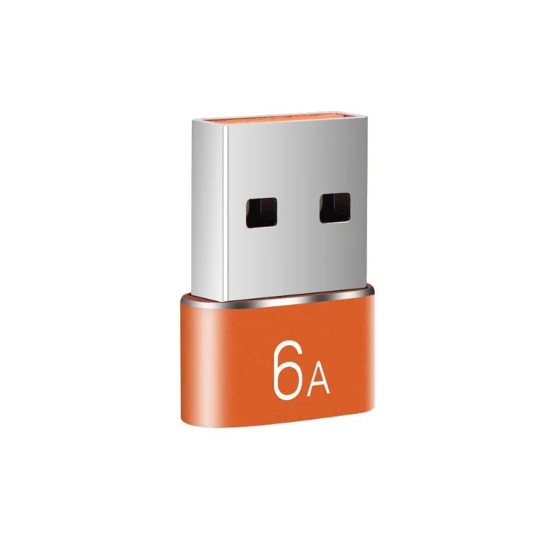 6A USB To Type C OTG Adapter USB-C Male To Type-c Female Charger Converter For Samsung S24 Xiaomi MacBook Data Transfer Adapter