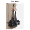 2025 New carriebowling bag simple and fashionable first layer cowhide messenger women's bag baguette bag