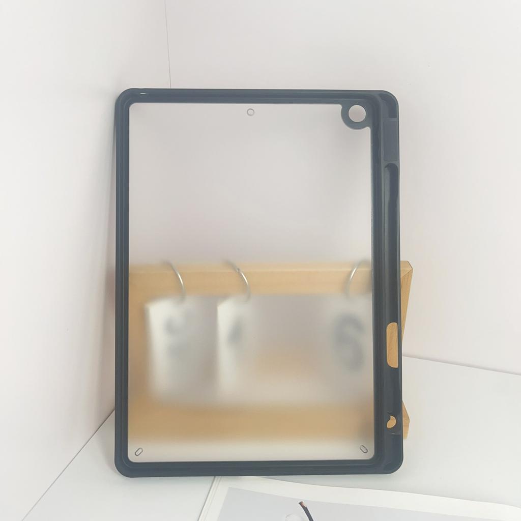 Tablet Case For iPad 10.2 (2021)/(2020)/(2019),Acrylic+PC Matte Cover with Pencil Holder