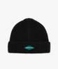 Jikun Logo Patch Short Beanie Gee247-005 Black