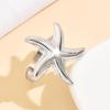 Stainless Steel Starfish Vacation Ring - Marine Life Jewelry Collection