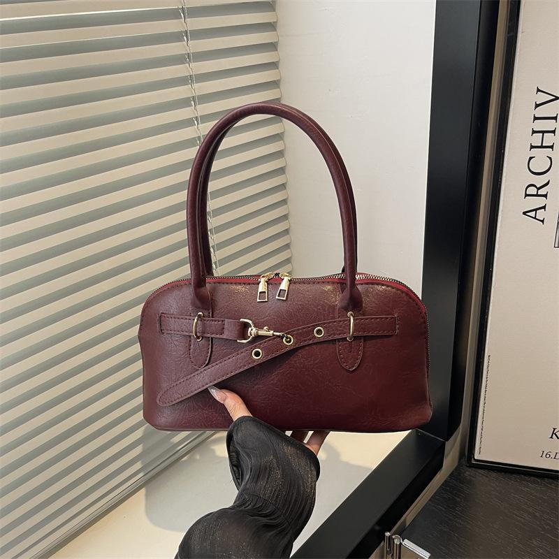 Underarm Bag - Commuter Crossbody Bag with A Retro Texture and A Shell Design Bag