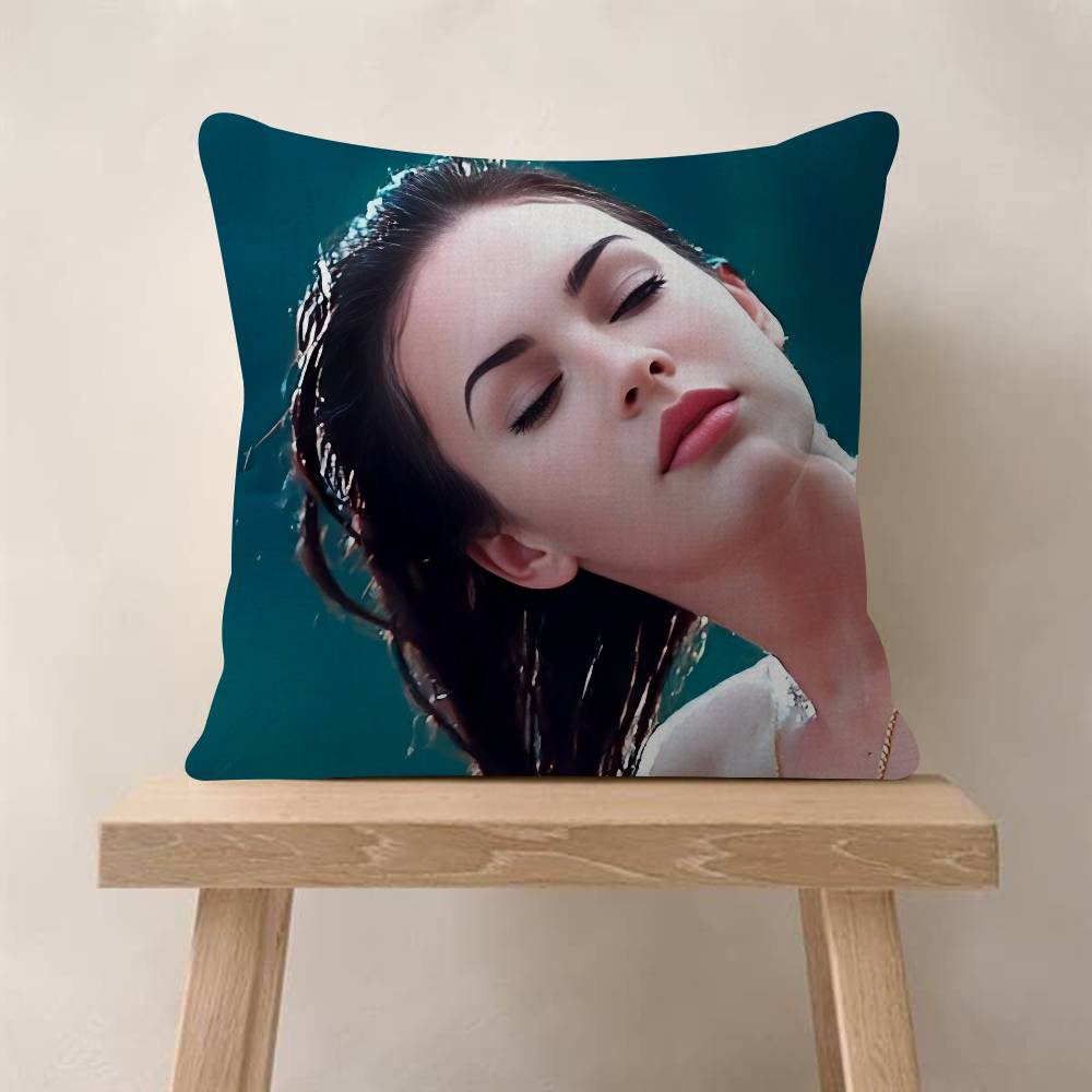 M-megan Fox Actor Pillowcase Toon Gift Cushion Cover Bedroom Home Sofa Chair Seat Decor Pillow Case