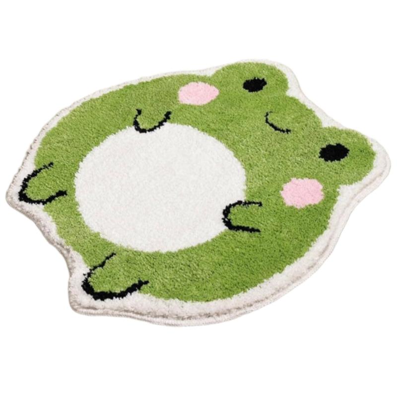 

Fun Bathroom Mat Absorbs Water Quickly and Provides a Safe Slip Resistant Surfaces Child Friendly Cartoon Floor Mat зелёный