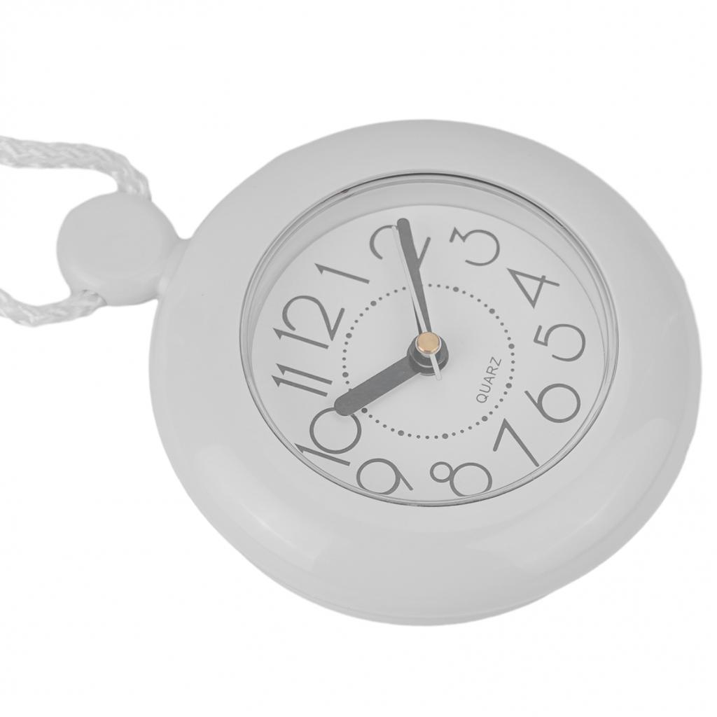 Desktop Alarm Clock Waterproof Bathroom Clock Bedroom Kitchen