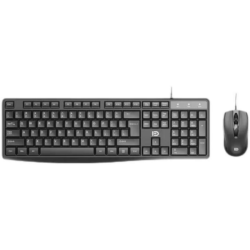 Fude 8300p Wired Spill-Resistant Keyboard & Mouse Combo