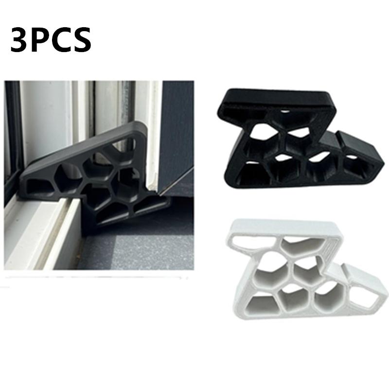 1-5PCS Multi-use Window/Balcony Door Stops with Track Lock,Easy Install/Removal Heavy Duty Door Stopper,Non-Slip Door Wedge Prot