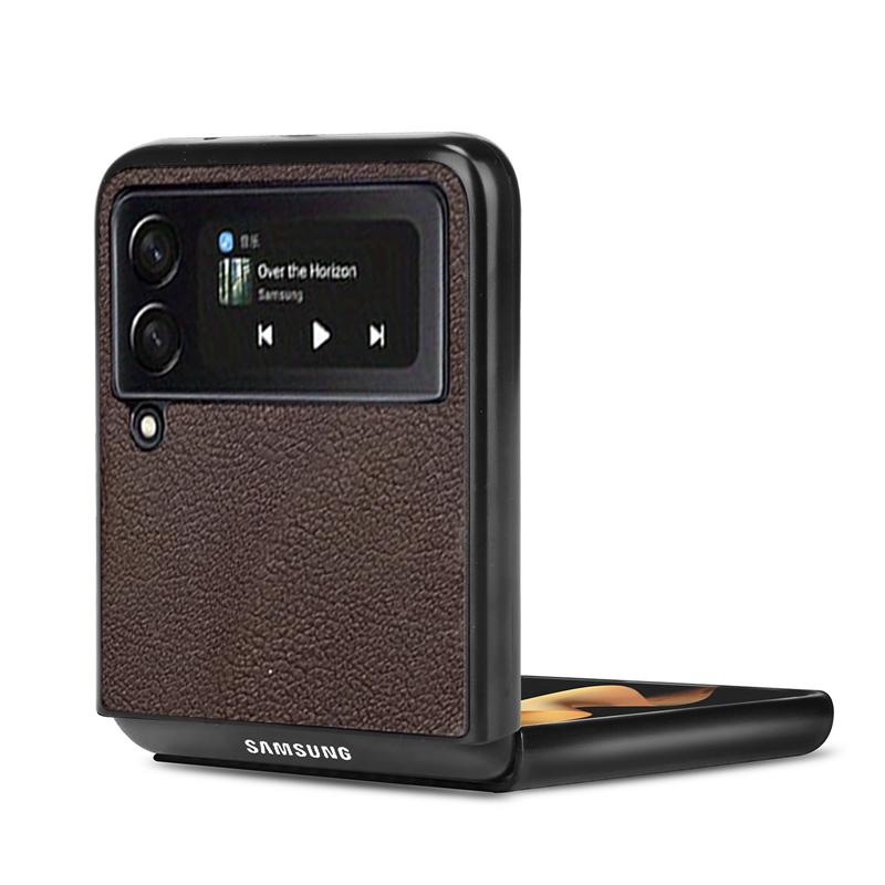 Luxus-Litschi-Textur Kunstleder Mode Business Handyhülle für Samsung Galaxy Z Flip 8 6 5 3 4 Flip7 FE Stoßfeste Abdeckung