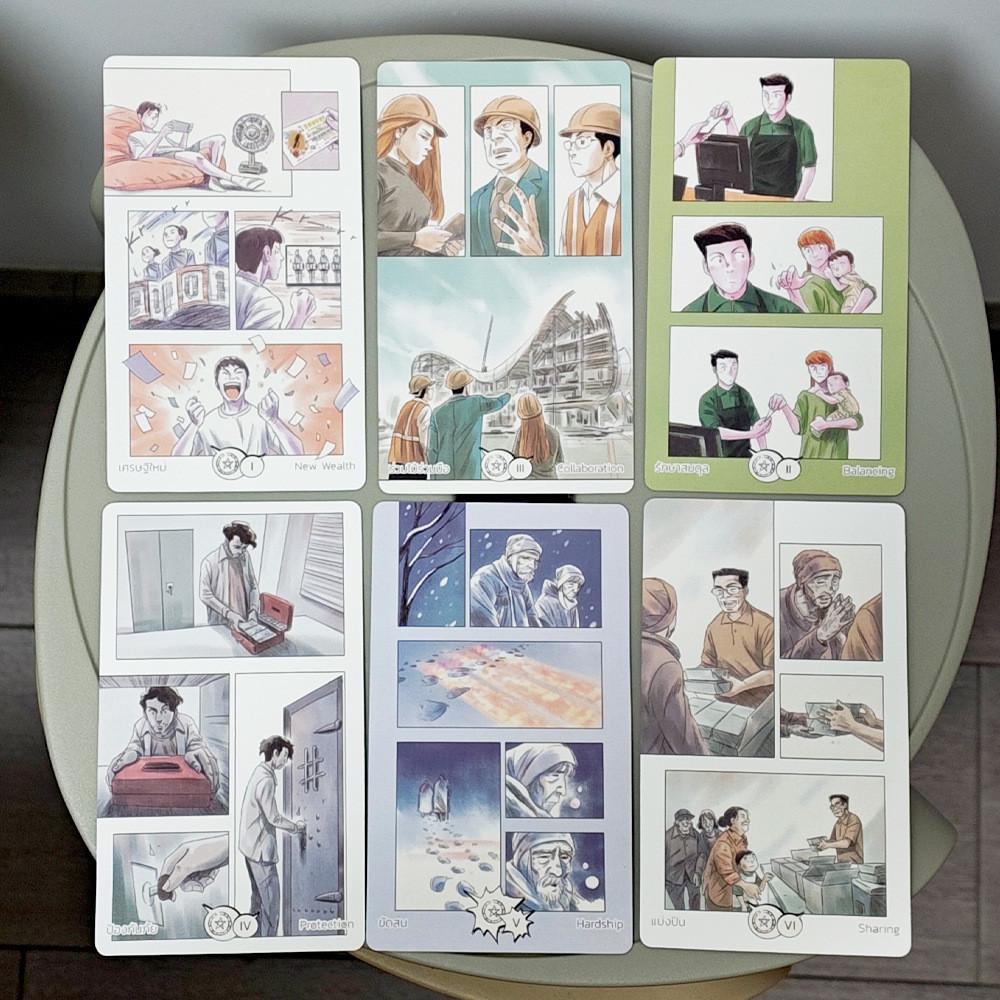 Manga Tarot Card Set With Doublesided Embossed Gift Box For Meditation And Creativity