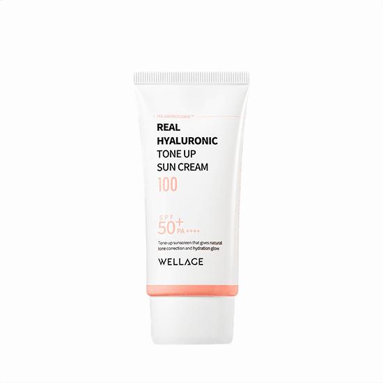 

[WELLAGE] Real Hyaluronic Tone Up Sun Cream 100 SPF 50+ PA++++ 50ml