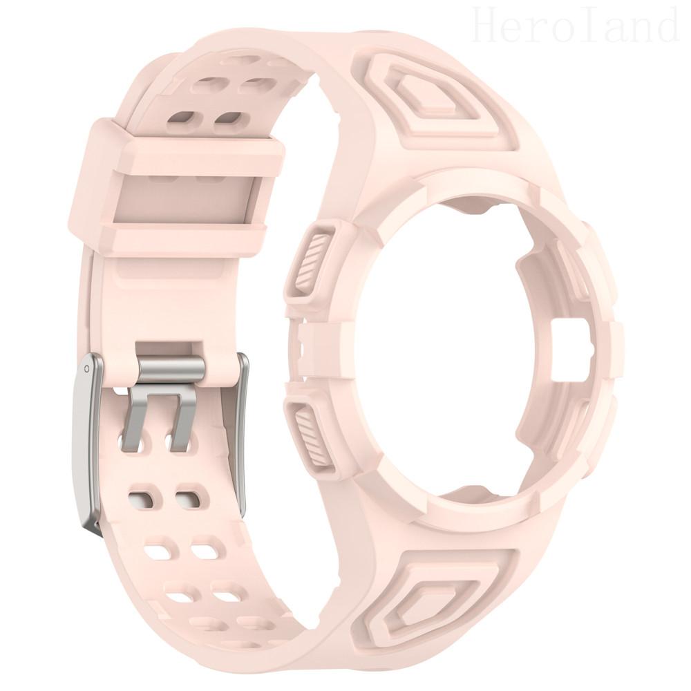 2in1 Strap For Samsung Galaxy Watch FE 6 5 4 40MM Smart Wristband 20mm WatchBand Silicone Bracelet belt Transparent Band&case