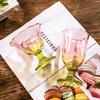 Colorful Bud Champagne Glass Cup Juice Drinks Dessert Glasses Modern Thickened Water Glasses Kitchen Bar Ornaments