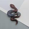 Exquisite Zodiac Snake Brooch: Full Water Drill Fashion Pin