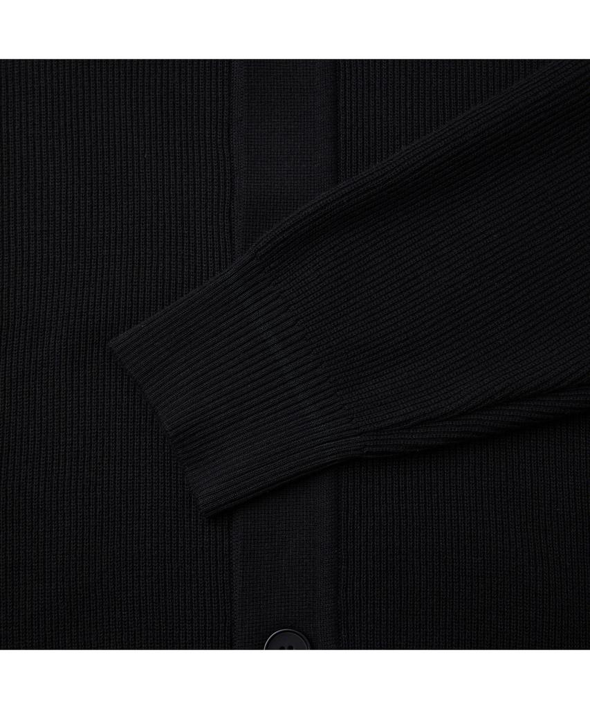 Customellow [Essentials] Black Texture Cardigan C9Wam26111Bkx