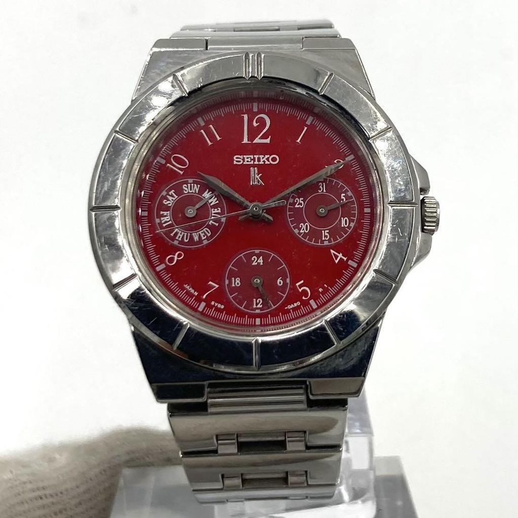 [USED] Working Seiko Rukia QZ Chronograph Watch 5Y89-0B30