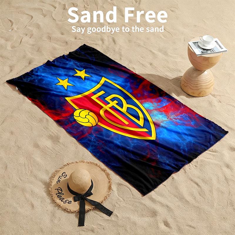 FC Basel paplūdimio rankšluosčiai taip pat tinka kaip vonios rankšluosčiai vasaros būtinybė privalomas daiktas lauke paplūdimyje ir prie baseino