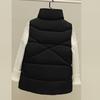 Taglie forti Nuovo caldo autunno inverno gilet corto da donna tasche del cappotto giacca casual senza maniche da donna gilet solido per donna