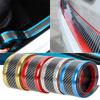 Auto Stickers Anti Kras Instaplijsten Protector Rubber Strip Koolstofvezel Auto Drempel Bescherming Bumper Film Sticker Auto Styling