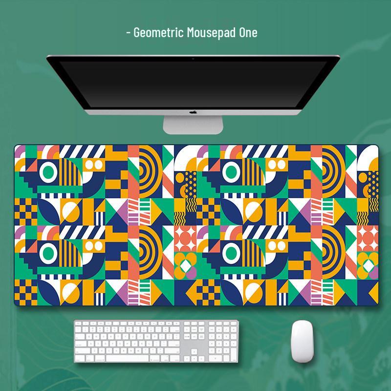 Extra Large Anime Esports Mouse Pad with Stitched Edges for Men and Women, Computer Desk Mat and Keyboard Pad