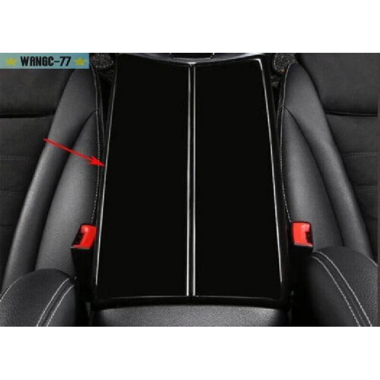For Benz E-Class W213 2016-21 Middle Console Armrest Box Black ABS Cover Trim