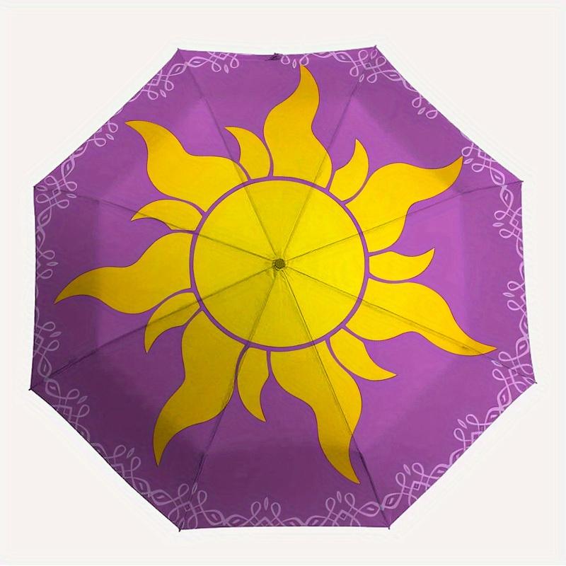 

1pc SunflowerPurple Themed High-quality Umbrella,Automatic Opening and Closing Umbrella,Multi-functional Umbrella G0811294