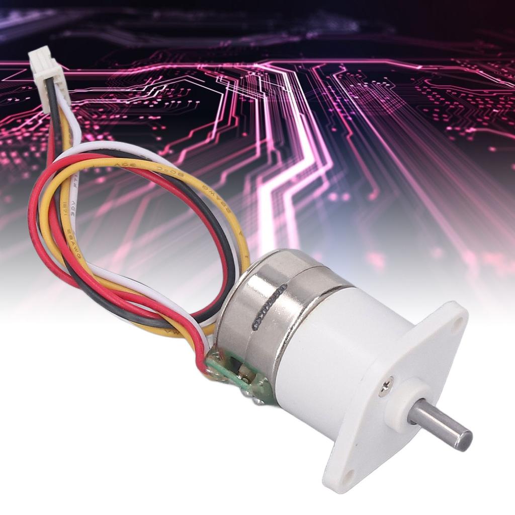 Micro Stepper Motor Brushless High Torsion Slow Speed Electric Gearbox DC 12V 2 Phase 4 Wire Metal Gear