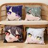 Cushion Face Cover Soft Q Case Genshin Sofa Impact Living Room Home Comfortable Office Game Decor Cupping Protective Pillow