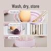 Silicone Makeup Brush & Blender Cleaning Kit with Drying Rack