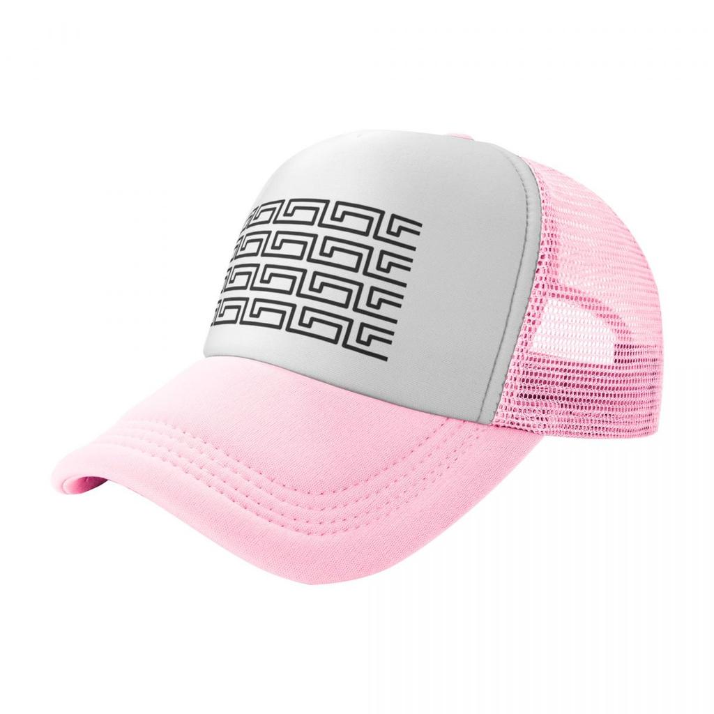 Greek Key Pattern Design Baseball Cap Golf Wear Trucker party Hat Girl Mens